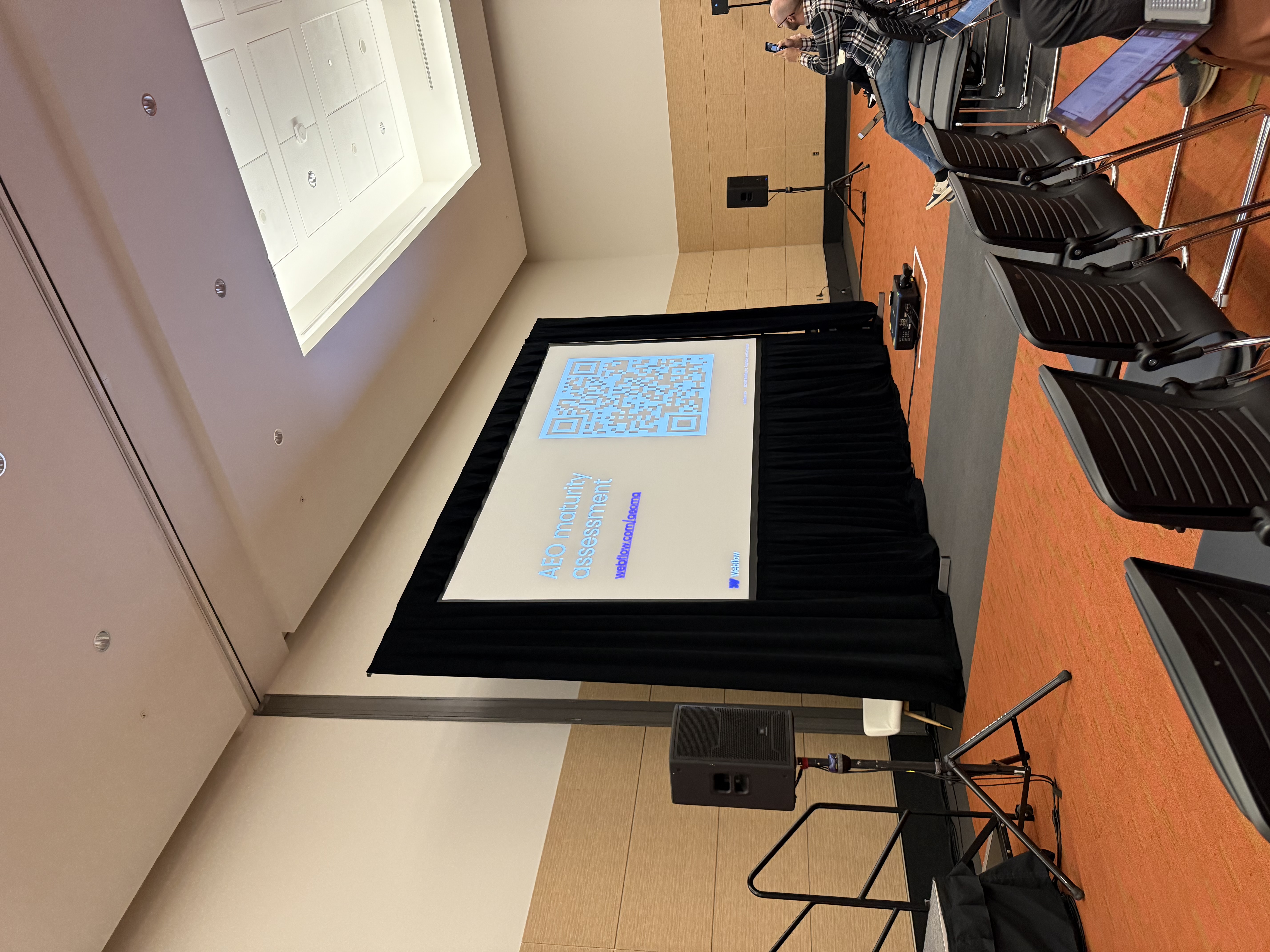 Webflow session room with free website assessments at HubSpot UNBOUND 2026