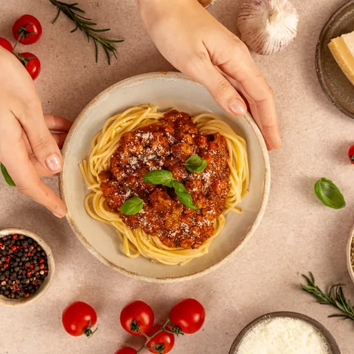 spaghetti bolognese z wołowiną