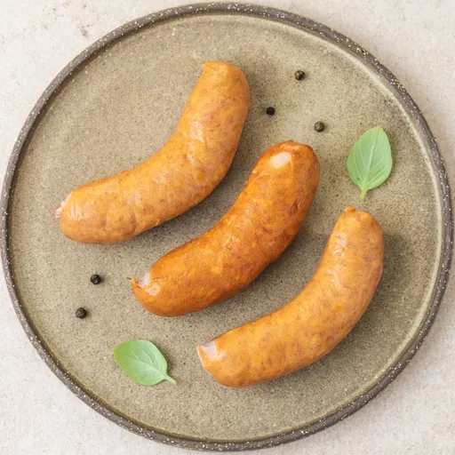 Kiełbasa śląska na talerzu