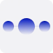Harmonic oscillator representation with blue circles of varying sizes on a dark background.