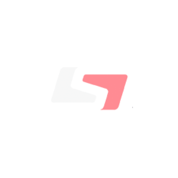 Abstract logo with two stylized shapes forming a forward-pointing arrow, left shape in white and right shape in pink.