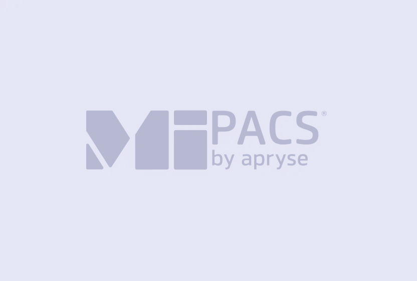 MIPACS by apryse logo on a blue background.