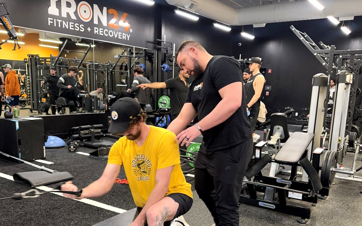 Personal training coaching session at Iron 24 Pittsburgh