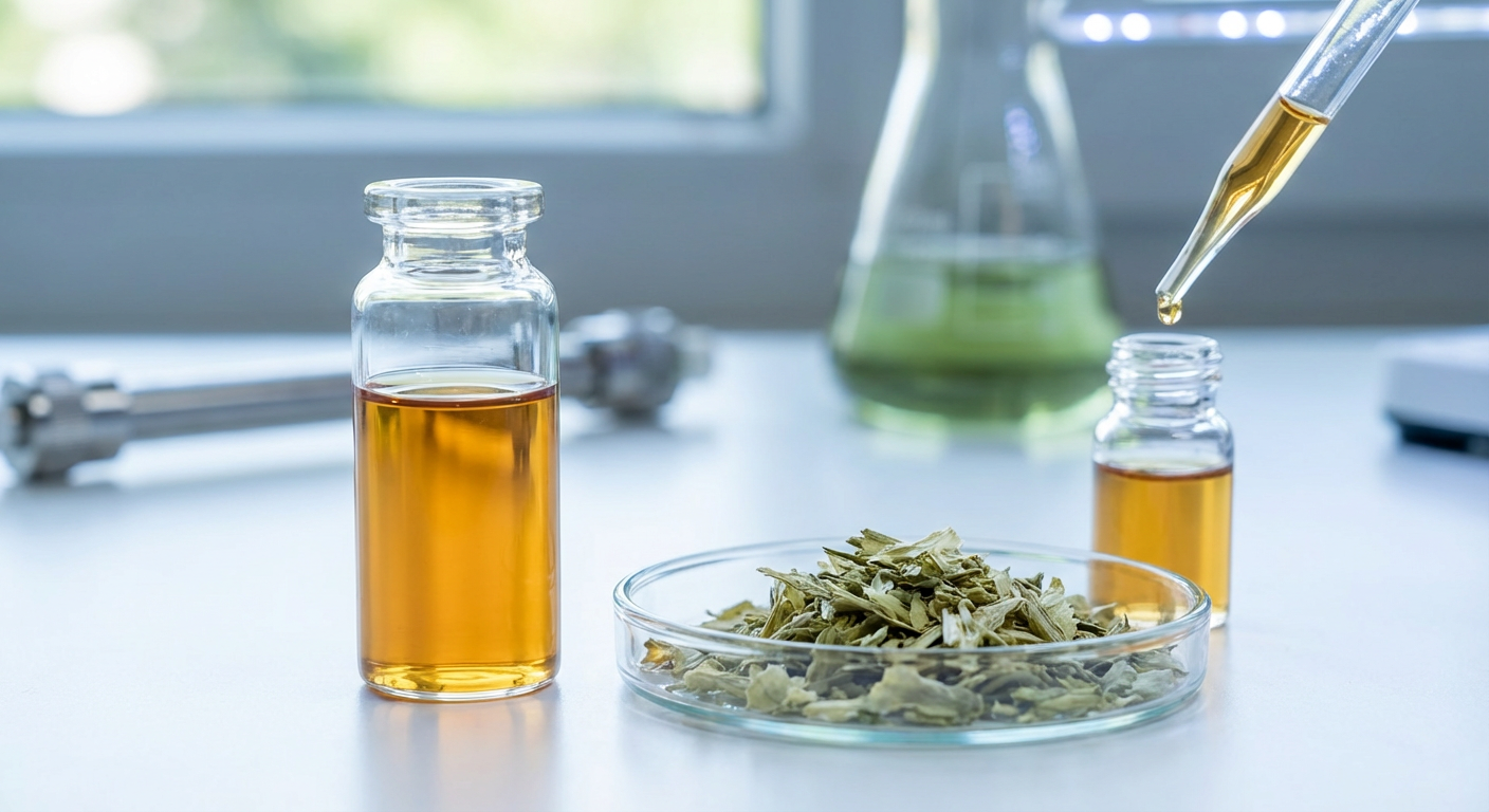 Close-up view of fresh green artichoke leaves, highlighting the natural source of luteolin in artichoke extract for botanical ingredients.