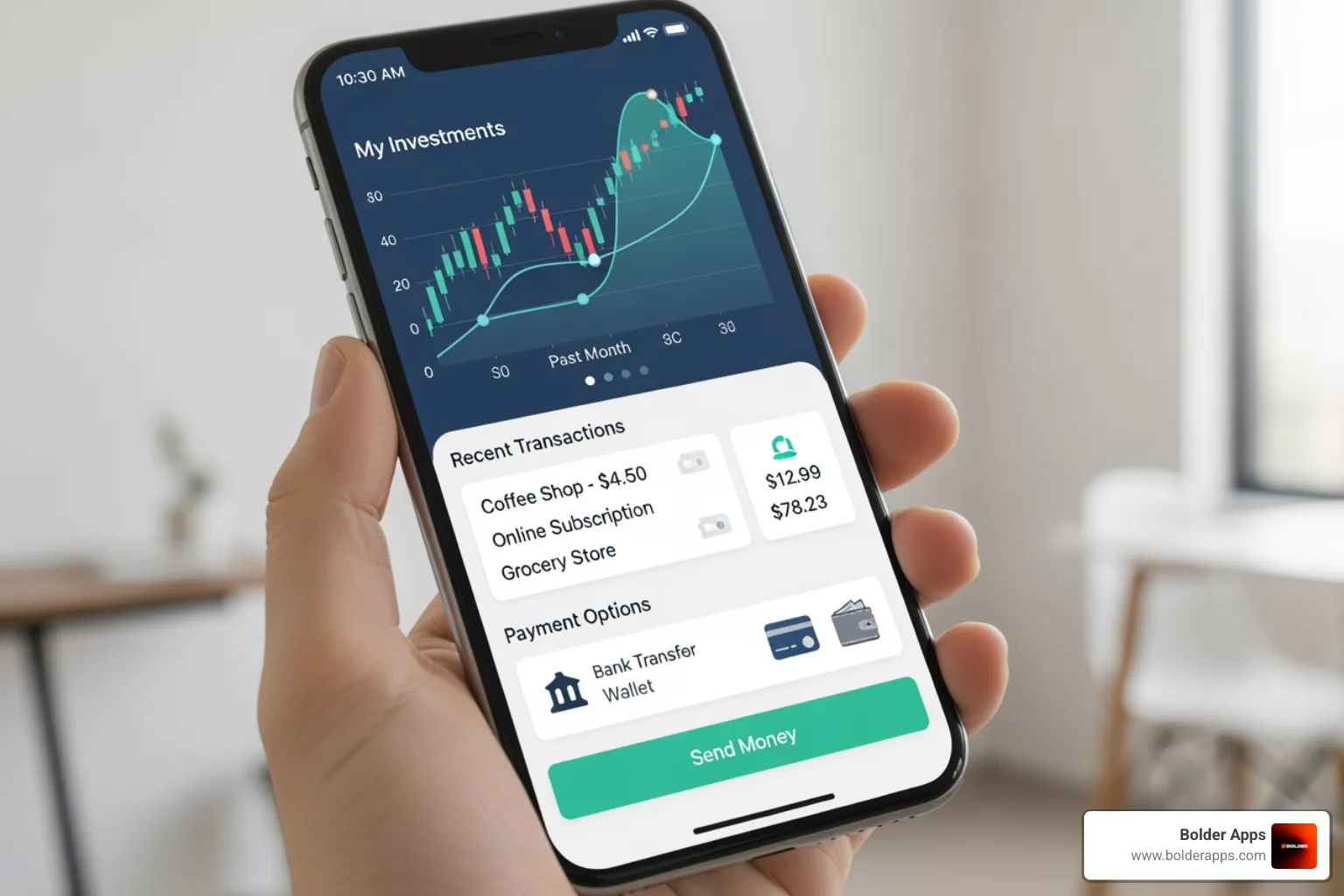 fintech app on smartphone - build a fintech app