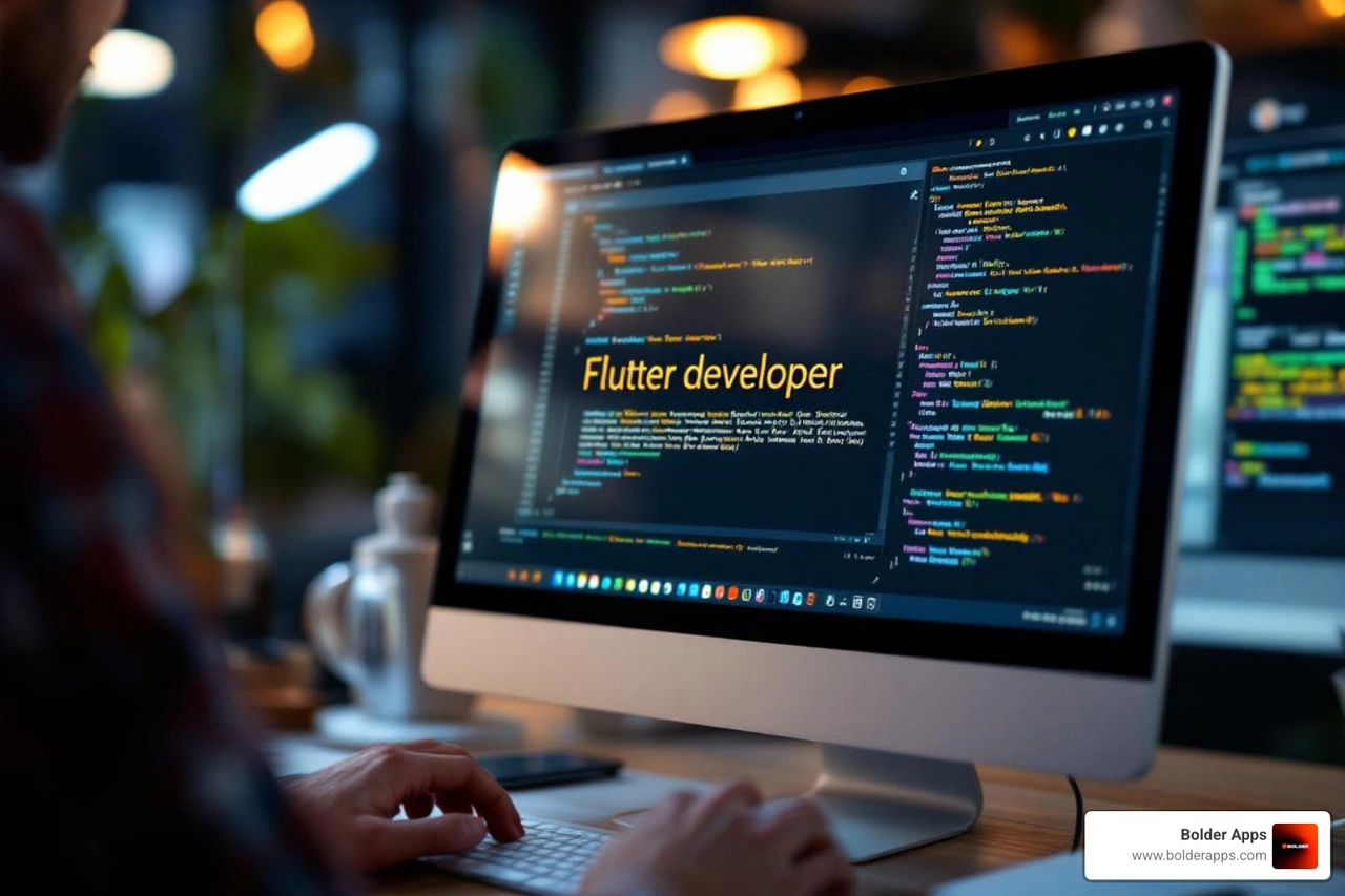 image of a compelling job post for a Flutter developer - flutter app developers