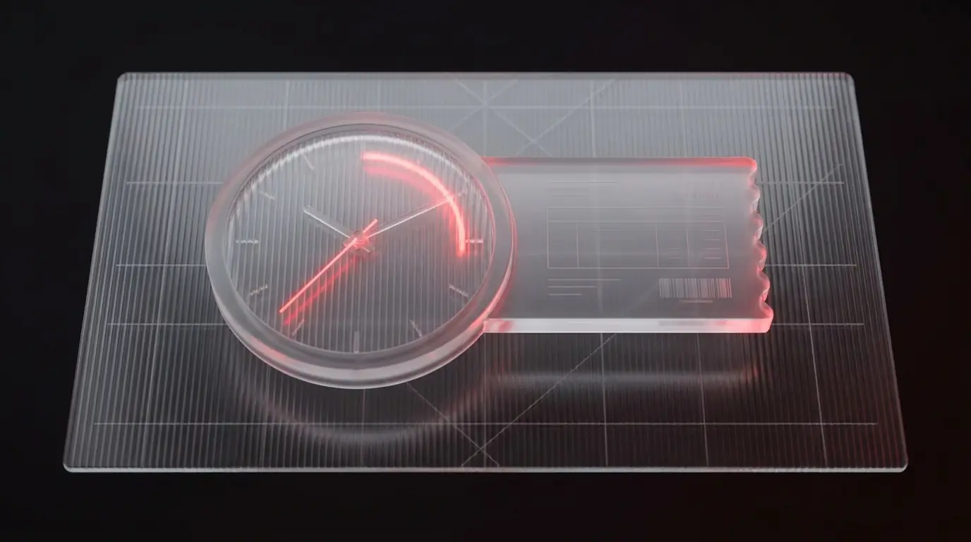 3D rendered padlock with a glowing red key and speech bubble, representing secure client communication
