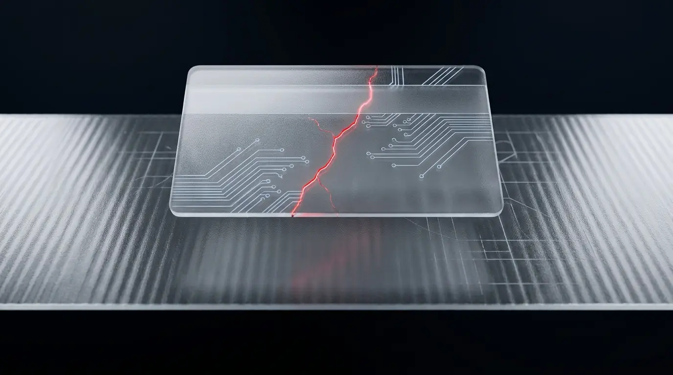 Frosted glass network node representing Stripe Connect marketplace payments