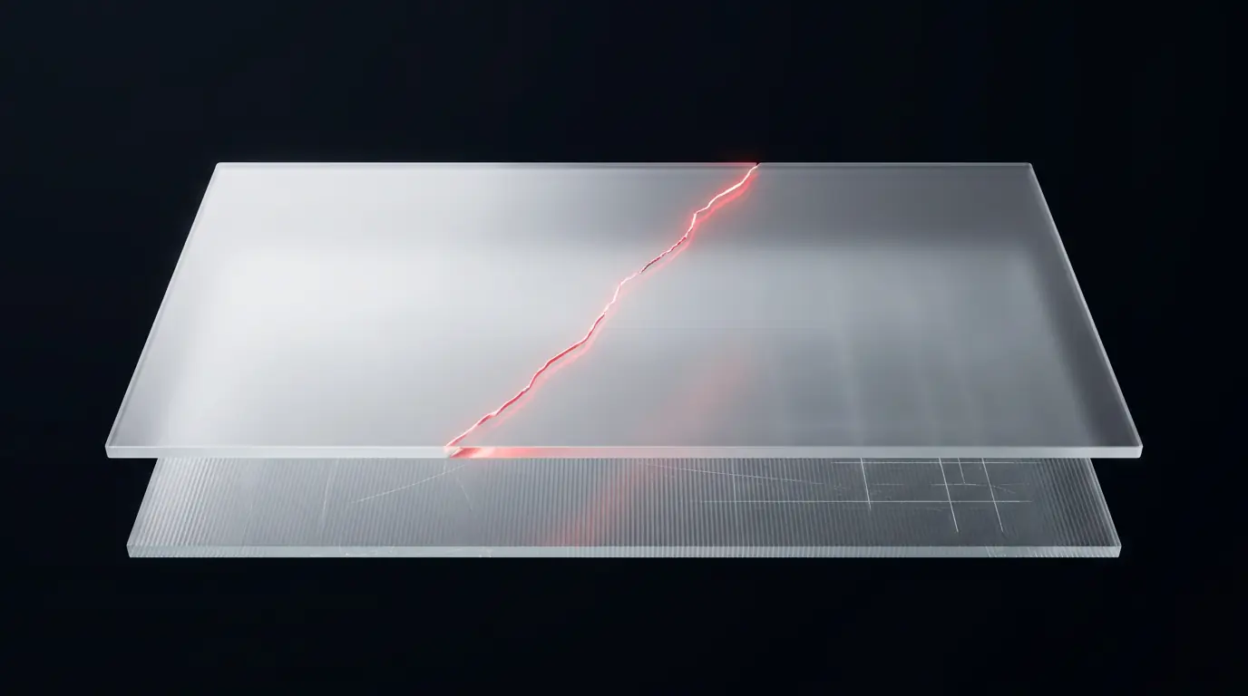 Frosted glass television screen representing platform coverage and monetization