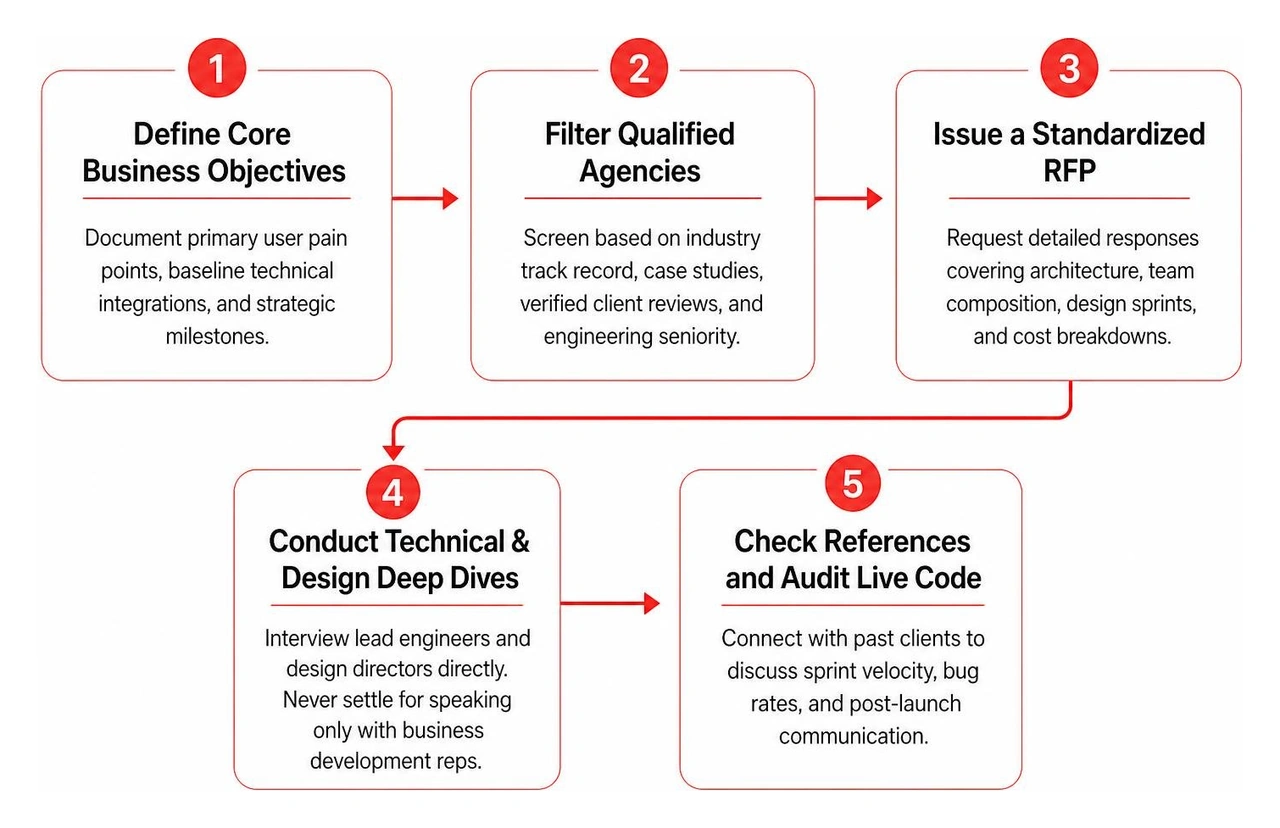 Step-by-step custom software vendor vetting workflow Step-by-step custom software vendor vetting workflow