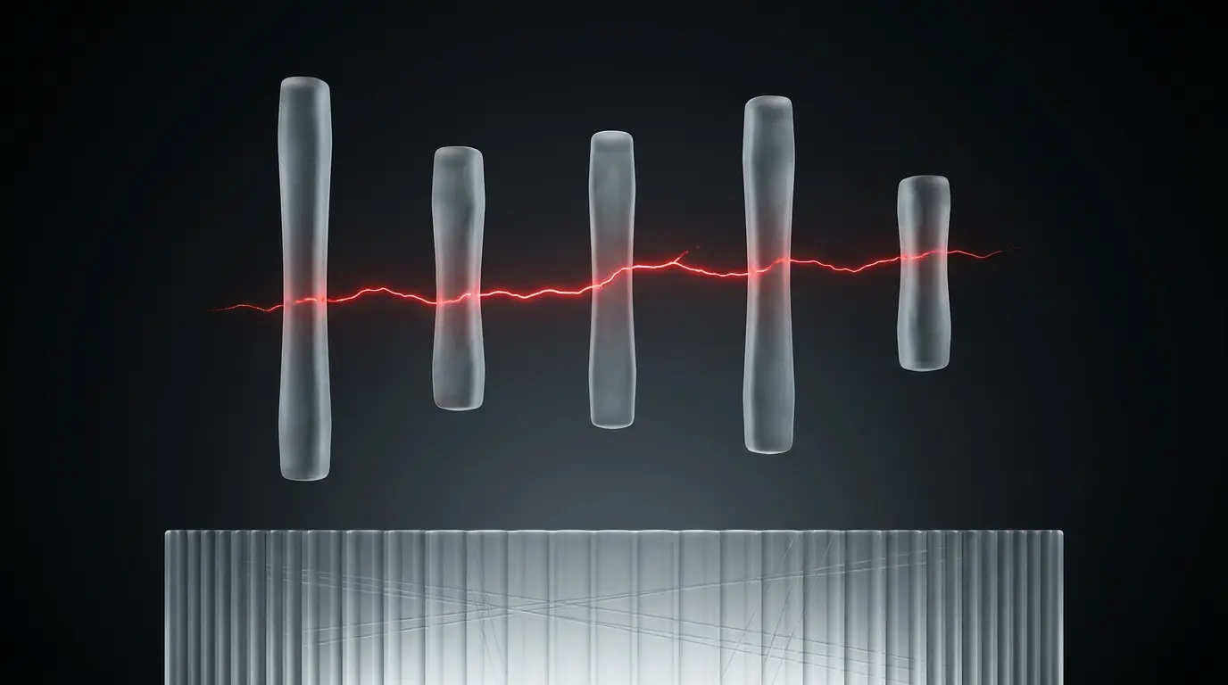 Abstract 3D render illustrating the hidden layers behind app development cost