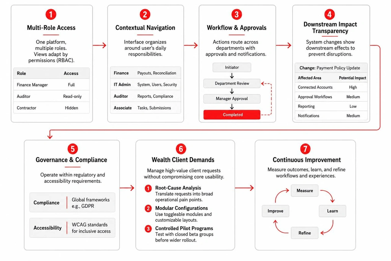 Enterprise multi-role workflow and governance sequence Enterprise multi-role workflow and governance sequence