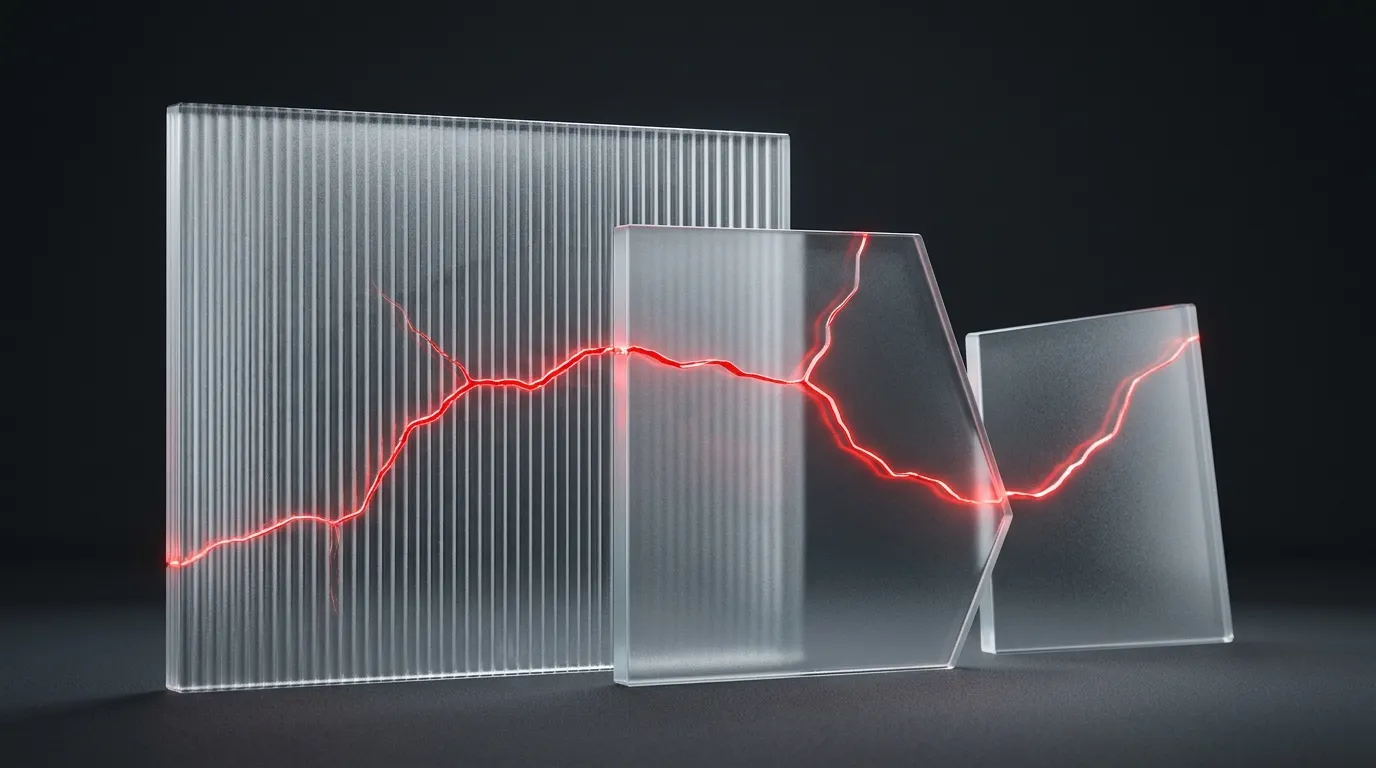 Cross-device frosted panels sharing one pane
