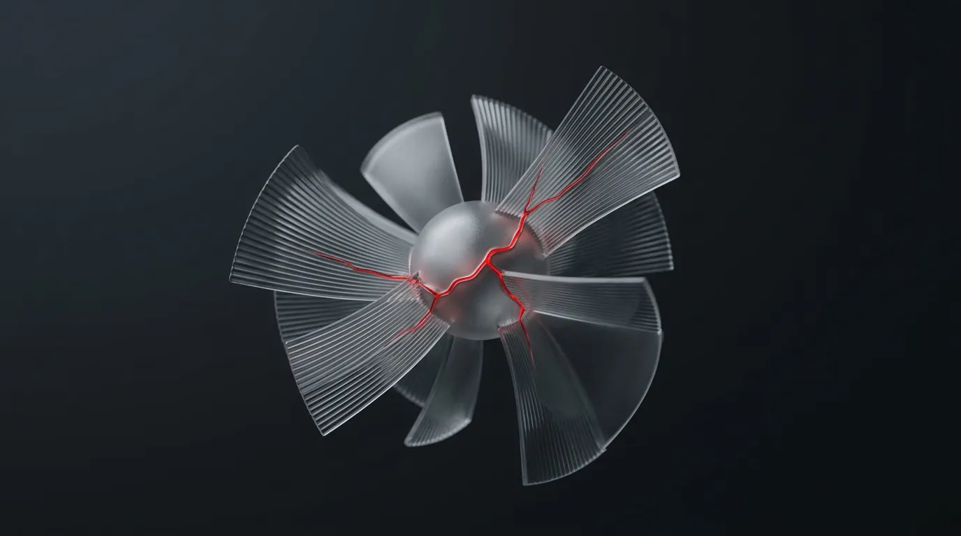 Seed-core frosted sphere with growing panels