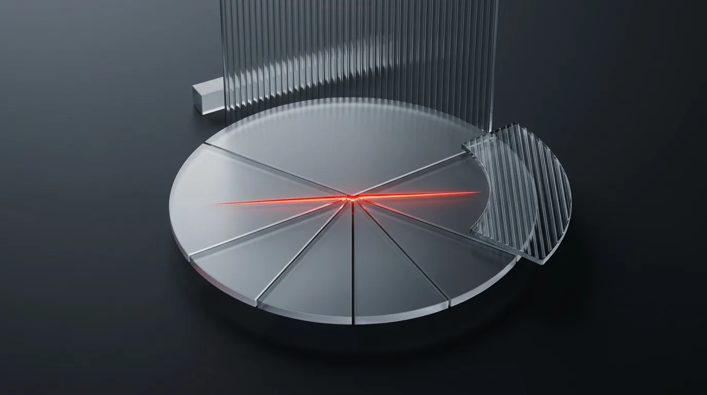 Frosted dial with red needle over service sectors