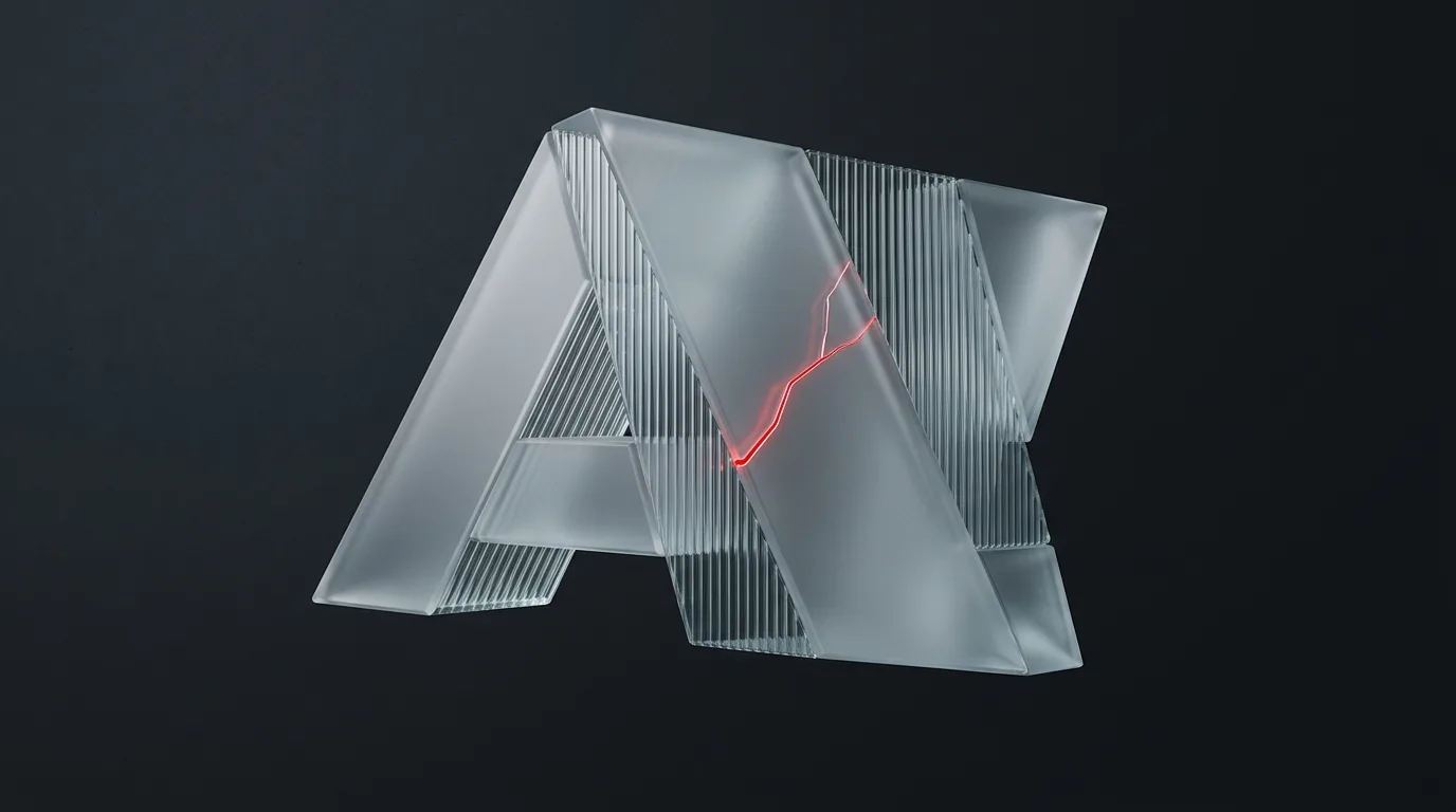 Frosted ARR prism with red churn hairline