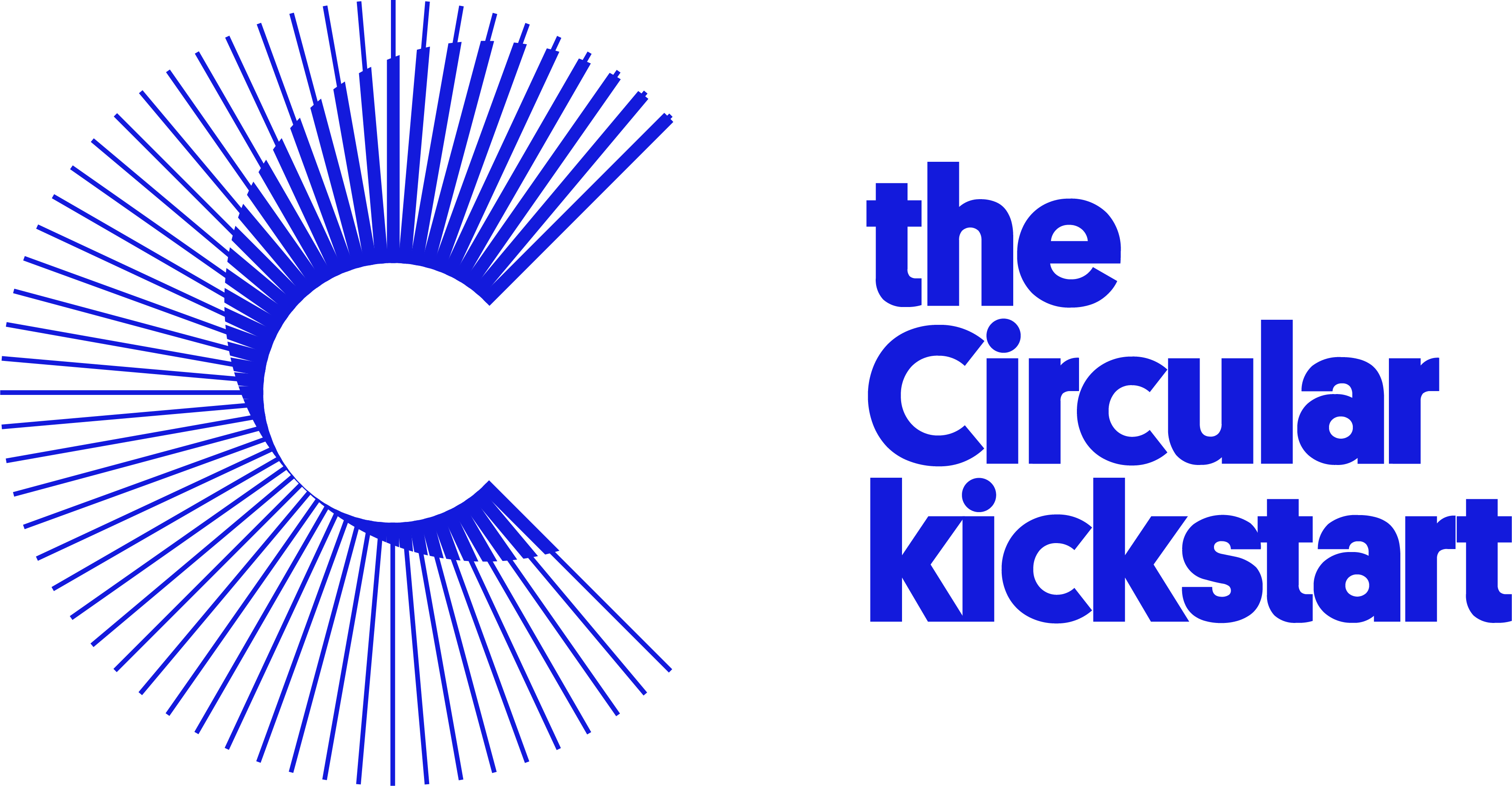 Blauw logo van the Circular kickstart