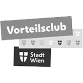 Logo des Vorteilsclub Wien mit Stadt Wien Wappen darunter.