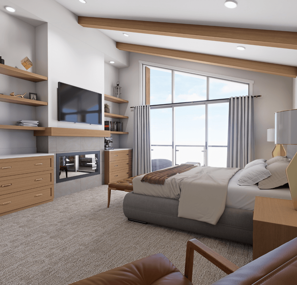 Currie Creek bedroom interior