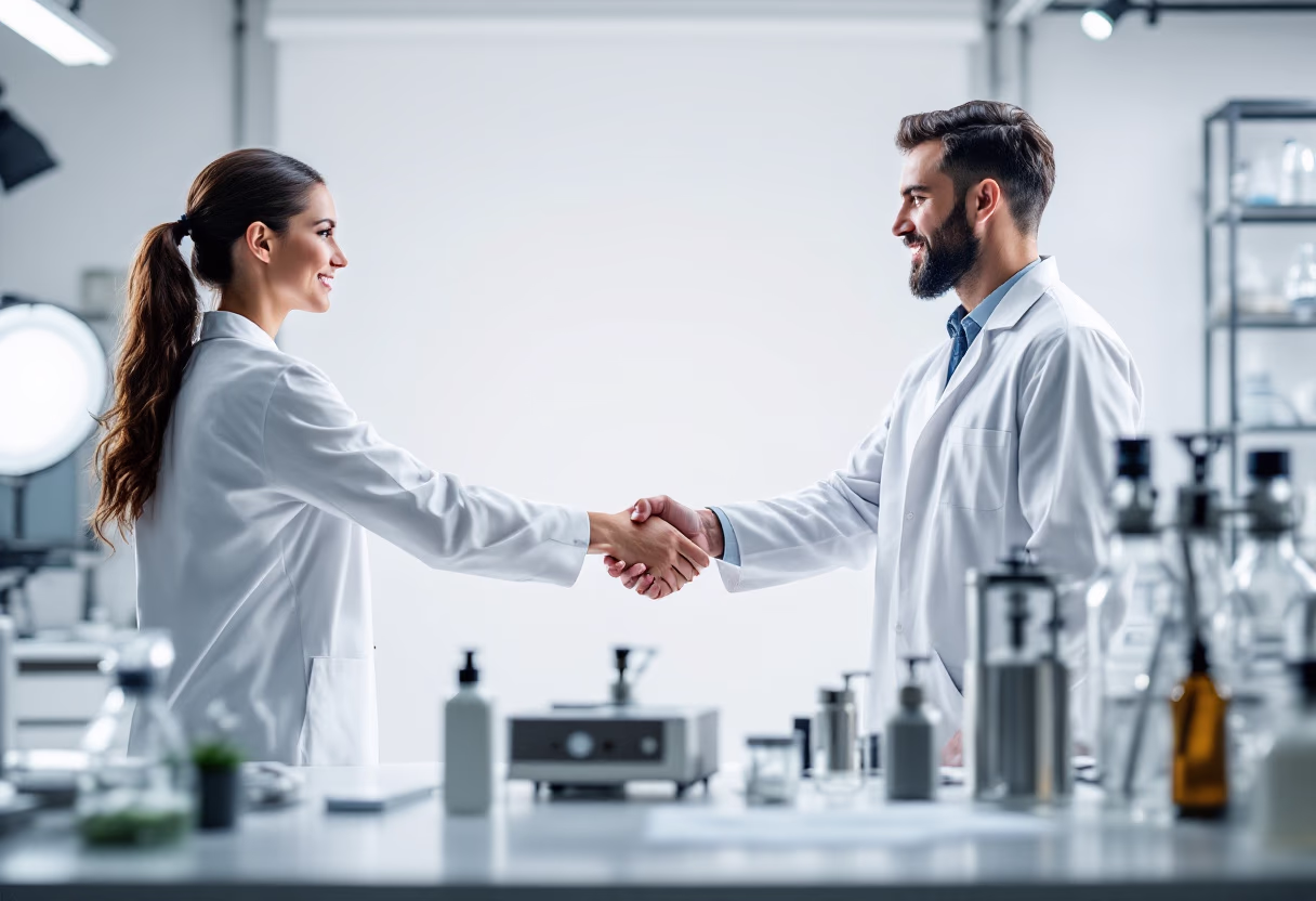 [background image] image of a healthcare professional using ai software (for an ai healthcare company)