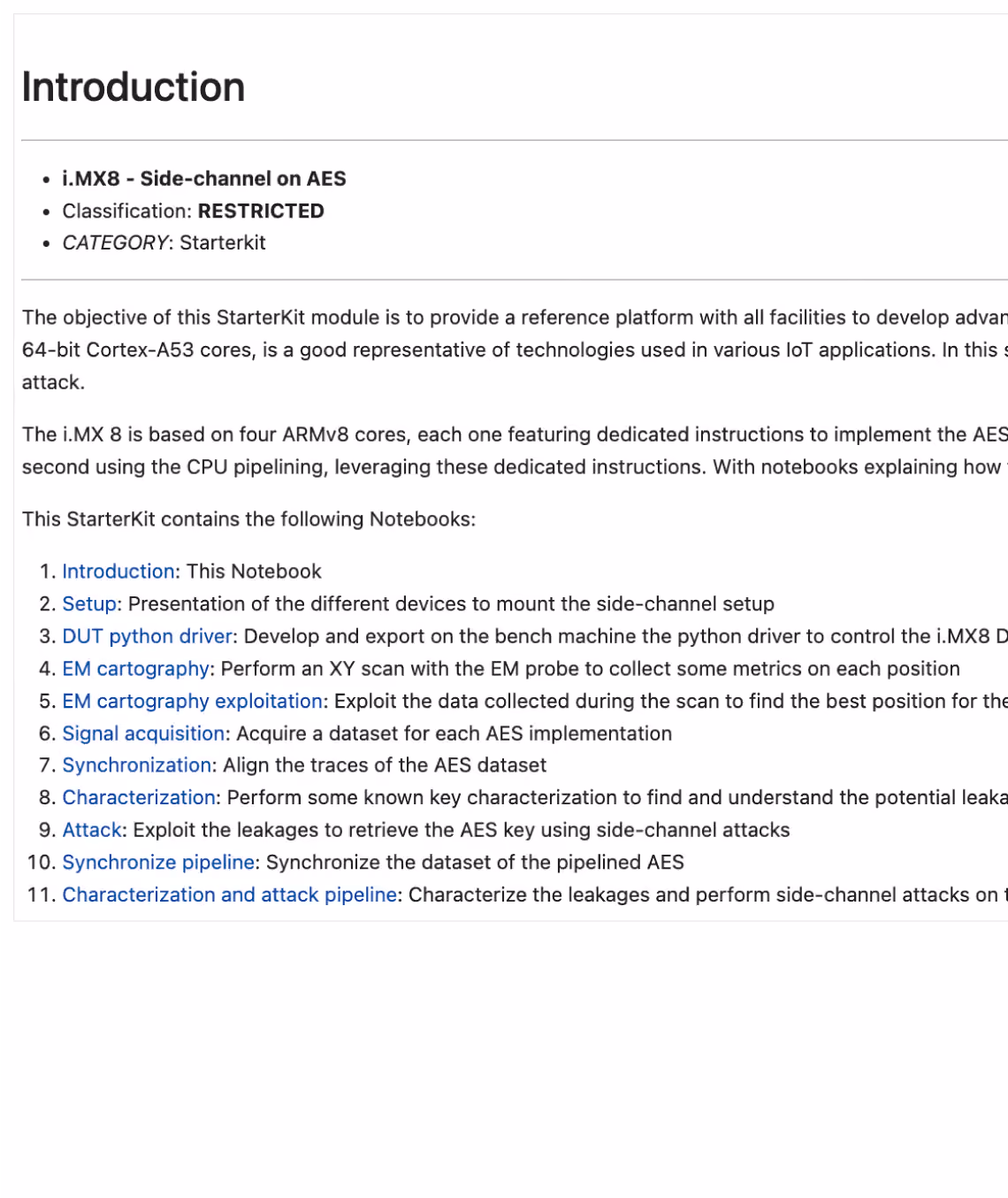 Starter Kit: i.MX8 - SCA AES 2