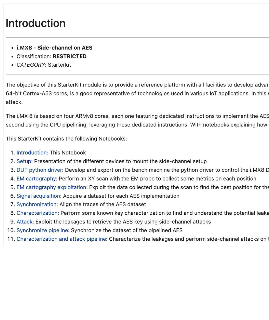 Starter Kit: i.MX8 - SCA AES 2