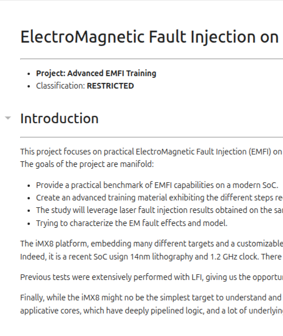 Starter Kit: i.MX8 — EM Fault Injection on AES