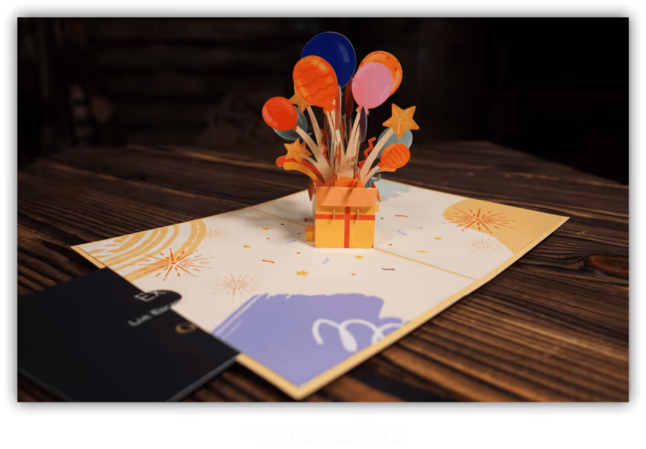 Pop-Up Karte: Geschenk