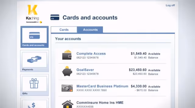 Kaching Facebook Banking Accounts