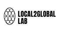 Local2Global Lab logo with an abstract oval pattern beside the text.
