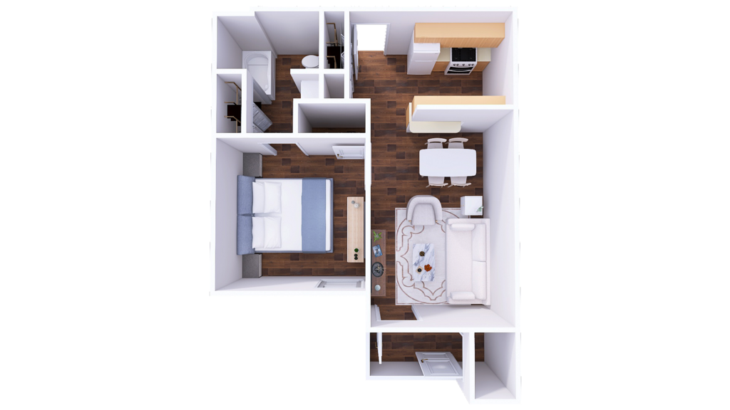 1 Bedroom Floor Plan Layout