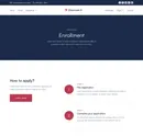 Classroom X - Enrollment Page - Home Page - University Webflow Template