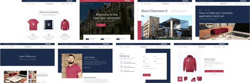 Classroom X - Buy Now On Webflow - Home Page - University Webflow Template