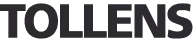 Logo de Tollens en noir avec son nom en lettres majuscules.