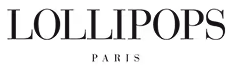 Texte en noir disant « LOLLIPOPS Paris » avec un design élégant.