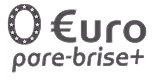 Logo Euro pare-brise, avec un cercle d'étoiles représentant l'Europe autour du symbole Euro €.