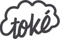 Logo de la marque Toke en lettres cursives noires.
