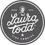 Logo circulaire de Laura Todd, spécialiste des petits gâteaux et cookies, avec l'année 1981.