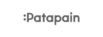 Texte en noir affichant 'Patapain' sur un fond blanc.