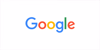 Logo coloré de Google avec les lettres en bleu, rouge, jaune, vert et rouge.