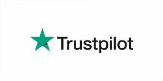 Logo Trustpilot avec une étoile verte à gauche du texte.