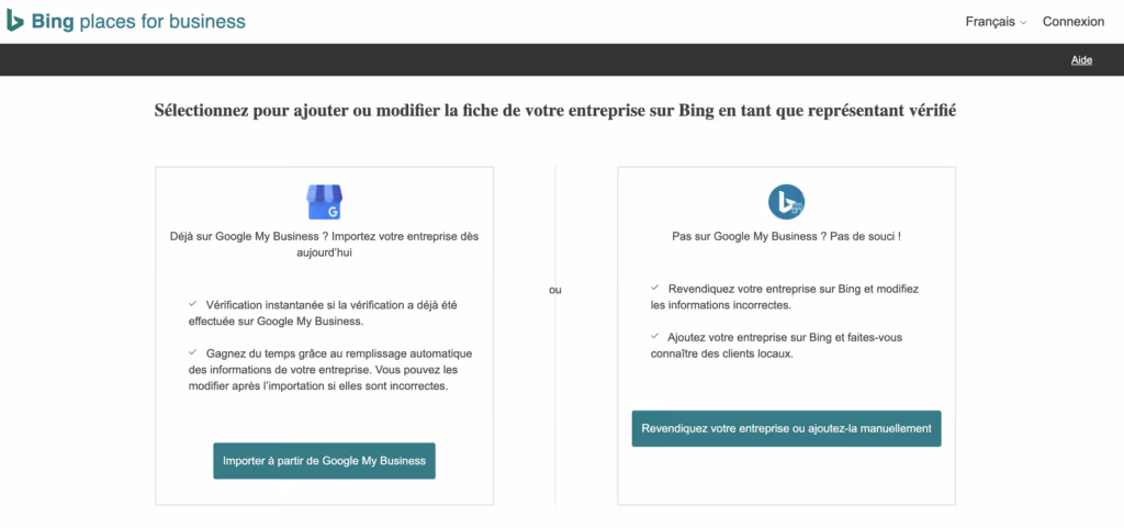 Bing places