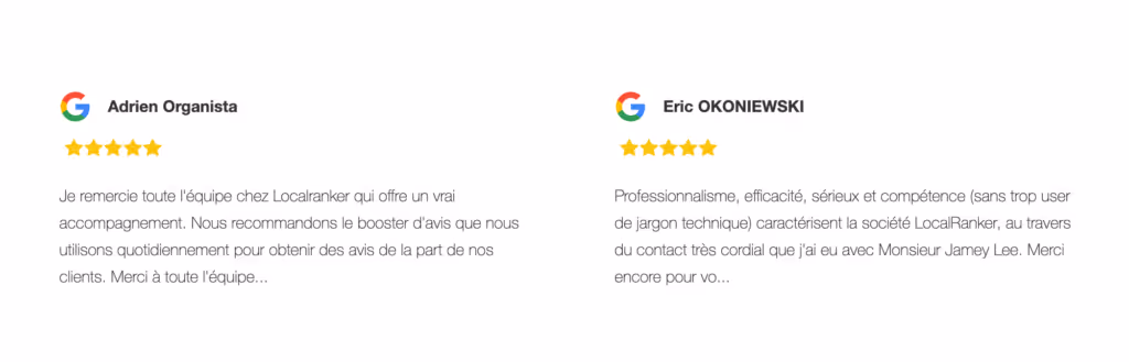 widget avis client