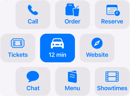 CTA actions apple business connect