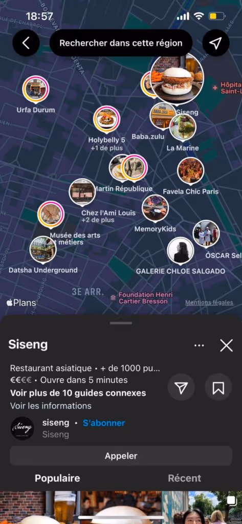 carte instagram