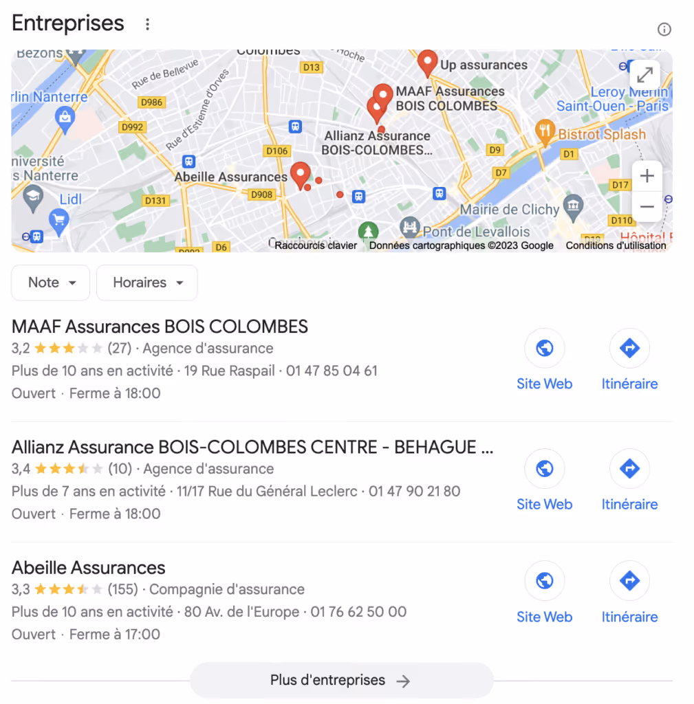 pack local avis assureur