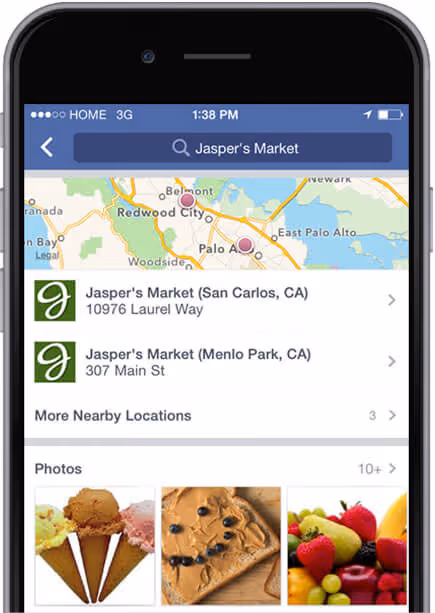 Pages facebook lieux protable