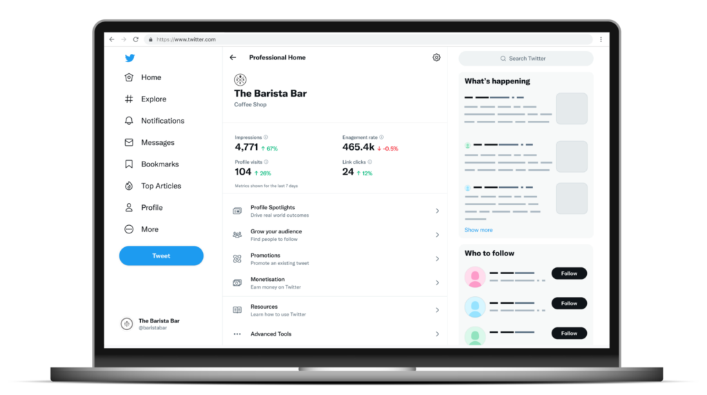 performance twitter location spotlight