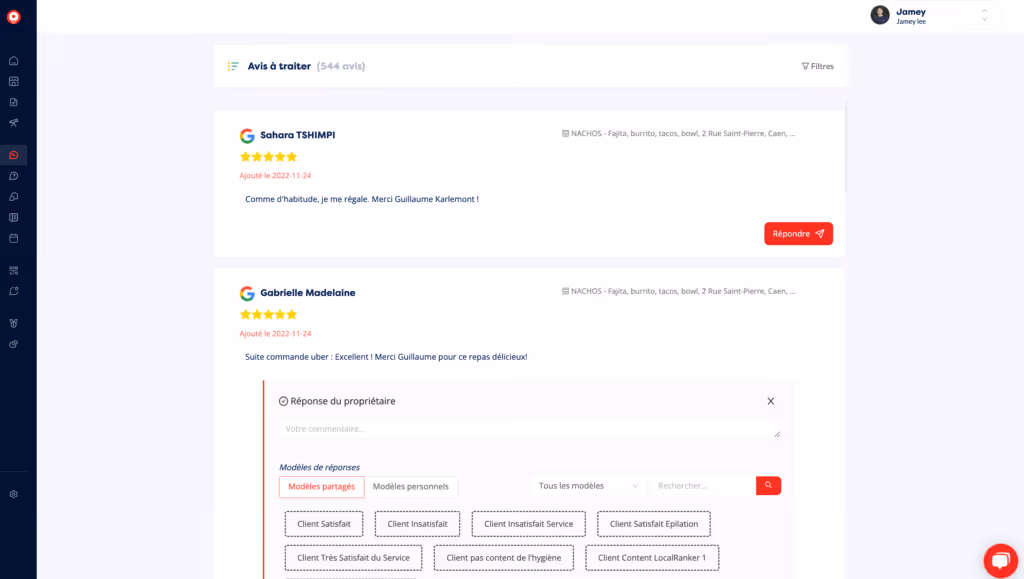 réponses aux avis